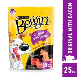 Purina Beggin' Strips Dog Treats, Original With Bacon, 25 oz. Pouch